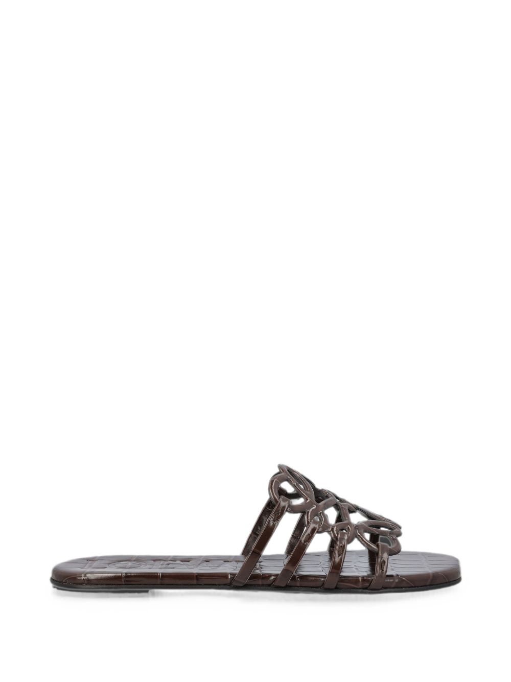PETAL ANAGRAM FLAT SANDALS