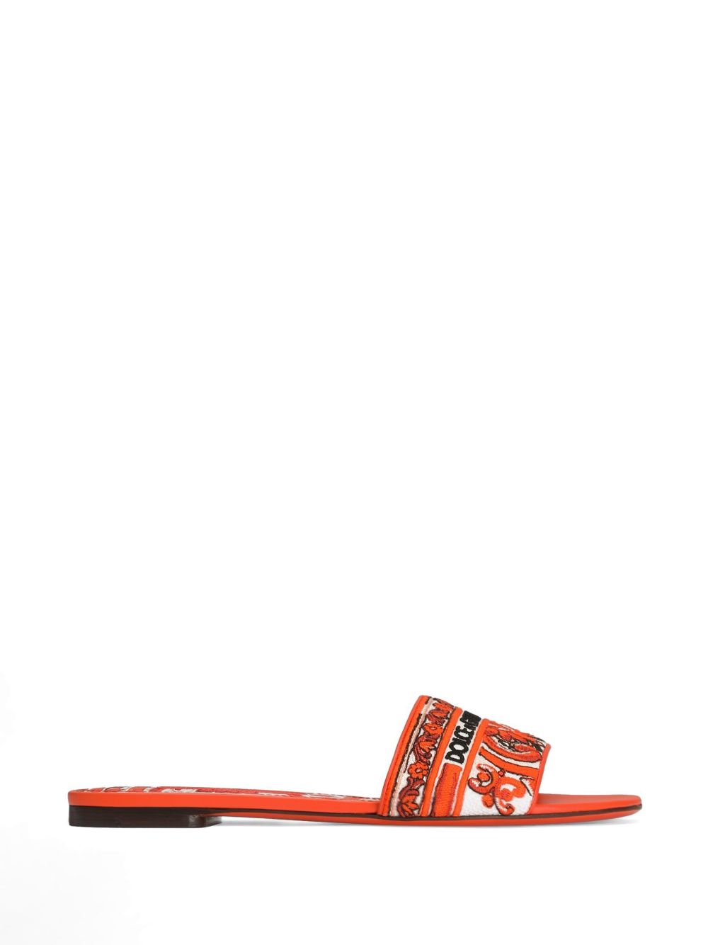 MAIOLICA PRINT FLAT SANDALS