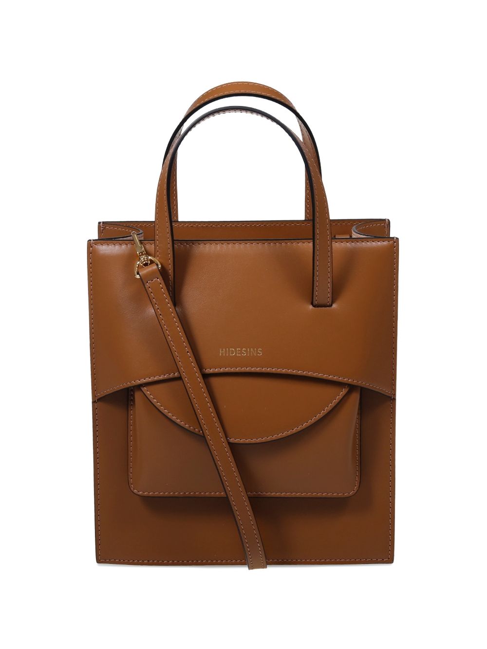POCKET LEATHER HANDBAG