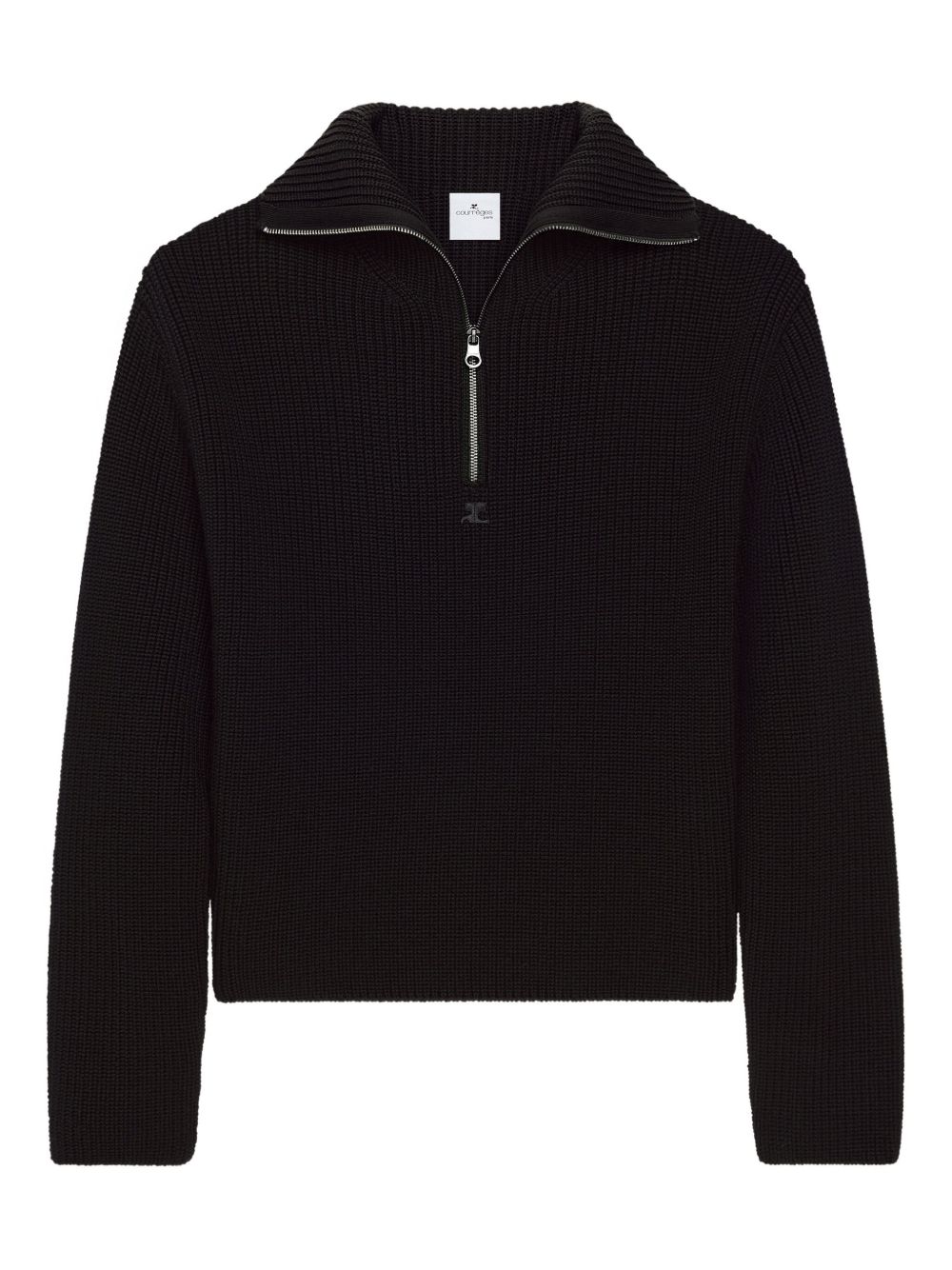 ZIPPED WOOL SWEATER