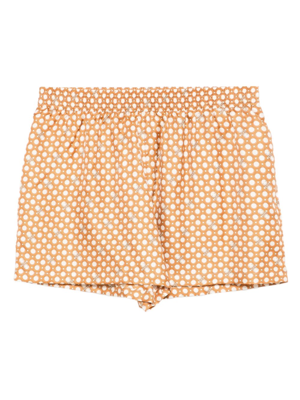 PRINTED SILK PAJAMA SHORTS