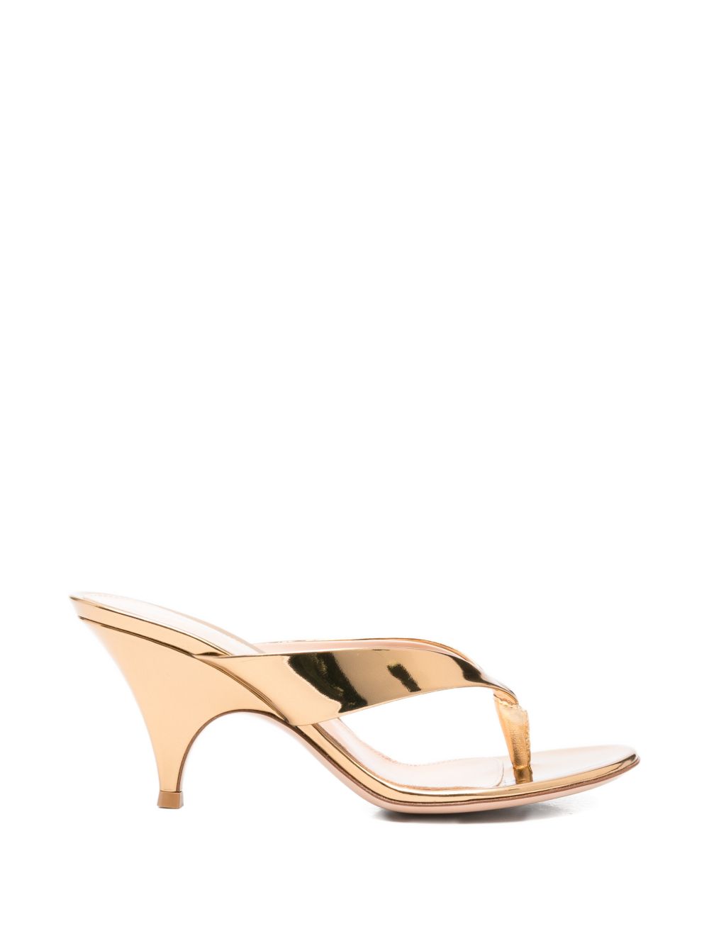 SOFIA LEATHER THONG SANDALS