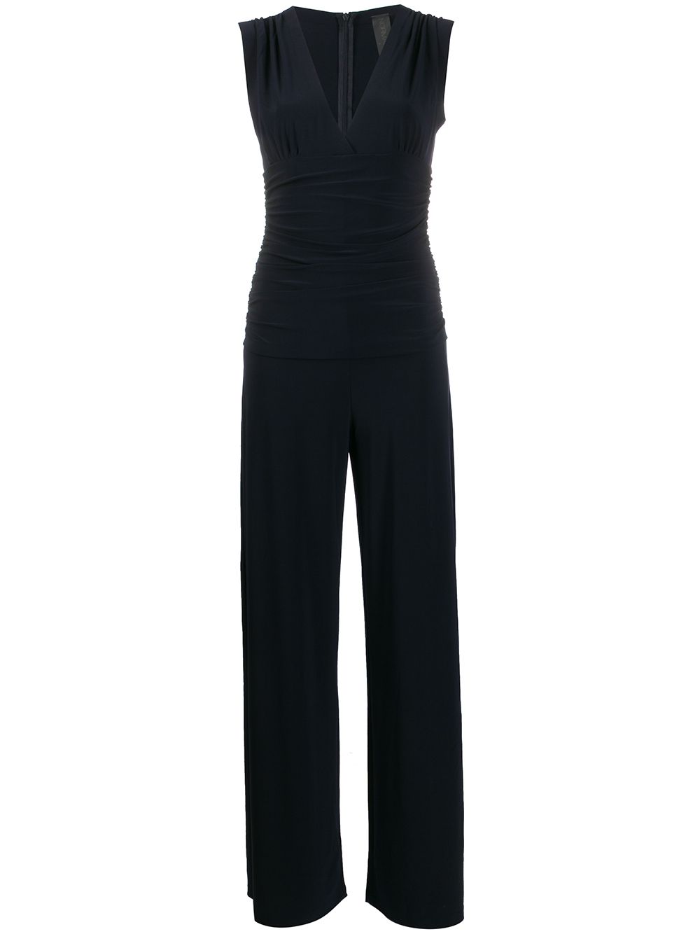 V-NECKED LONG JUMPSUIT