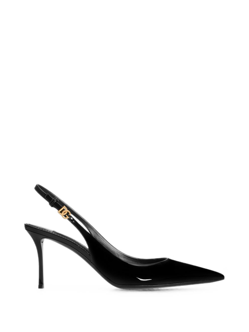 PATENT LEATHER SLINGBACK PUMPS