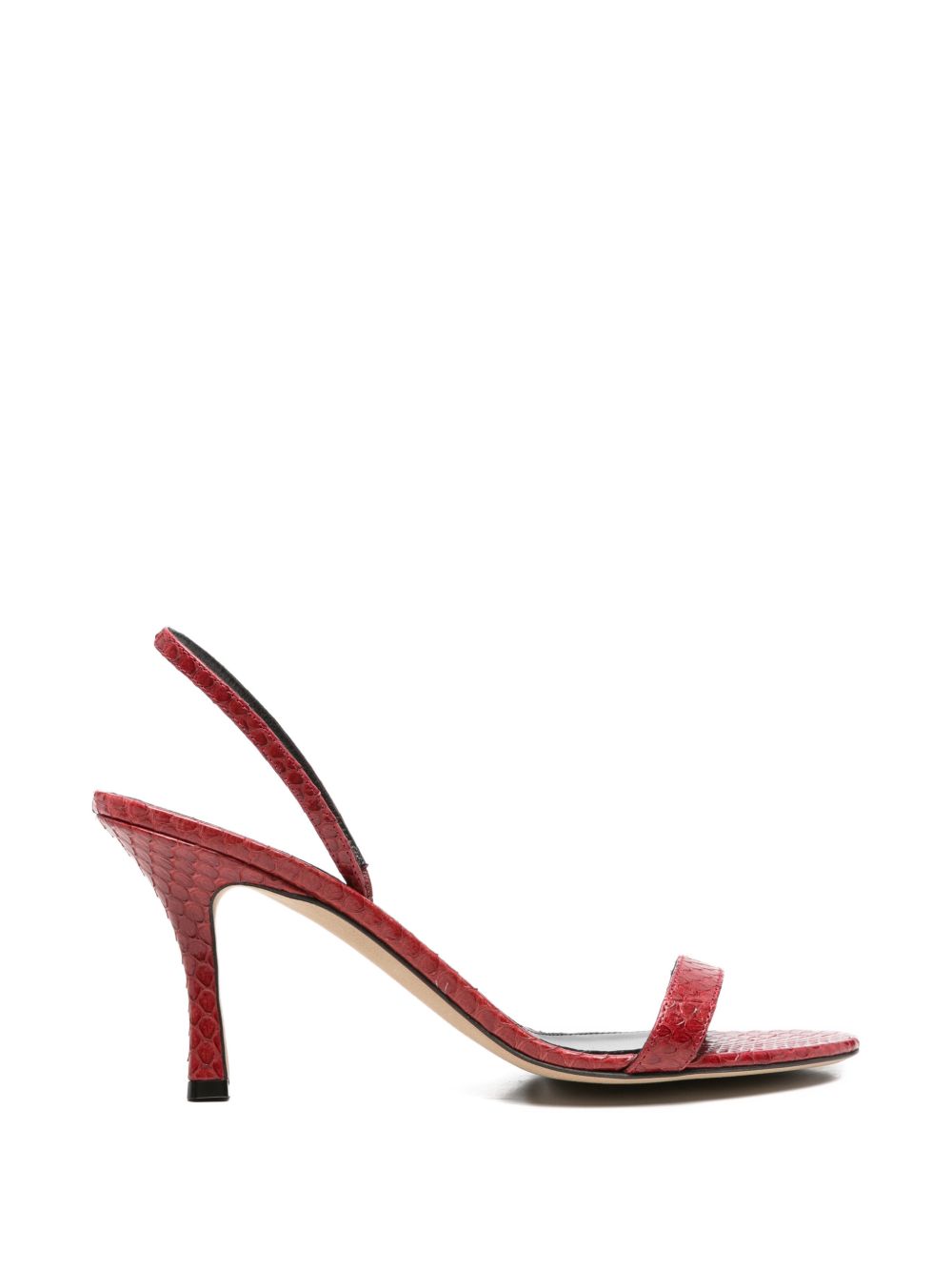 ELLA LEATHER HEEL SANDALS