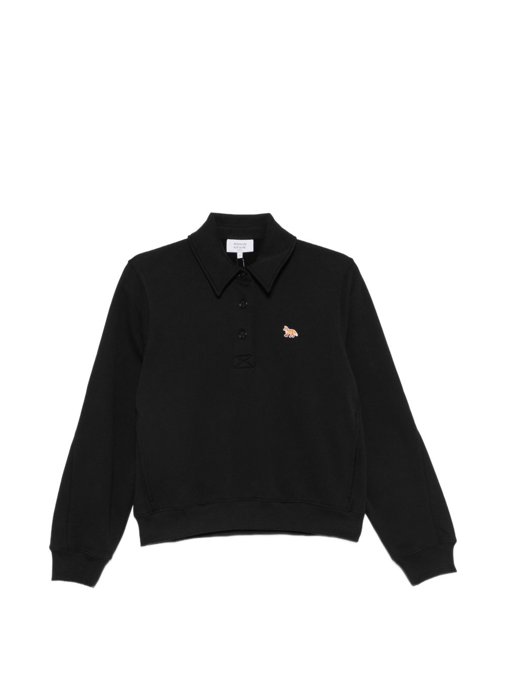 BABY FOX COTTON POLO SWEATSHIRT