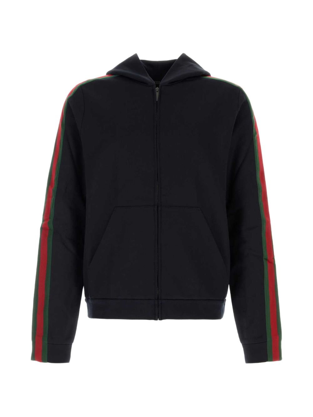 WEB DETAIL COTTON AND SILK HOODIE