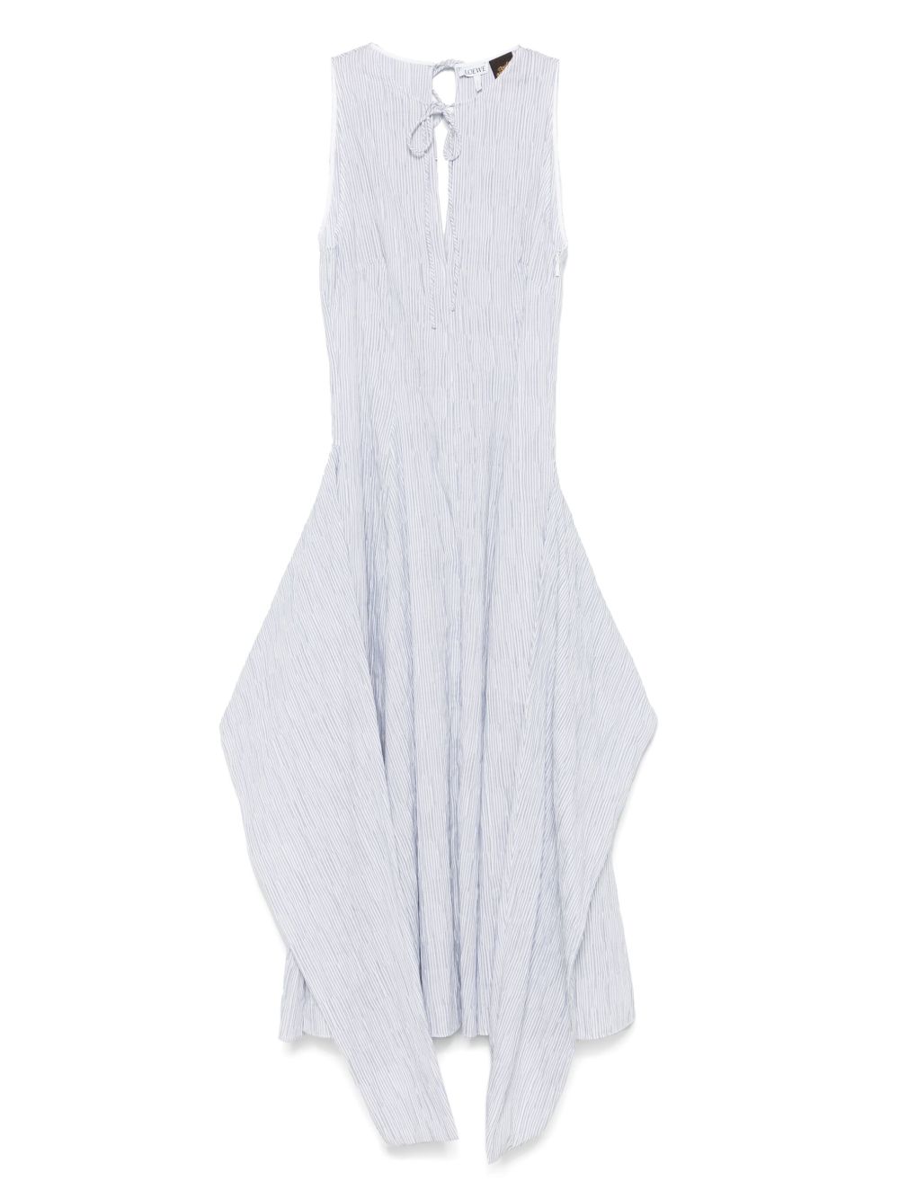 COTTON BLEND MIDI DRESS