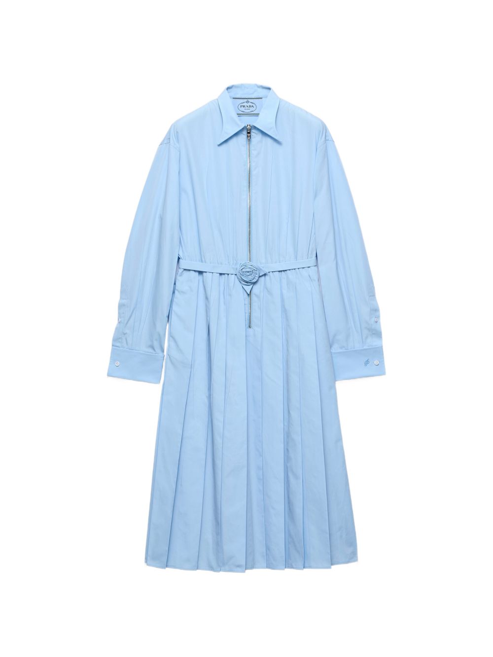 POPELINE COTTON MIDI DRESS