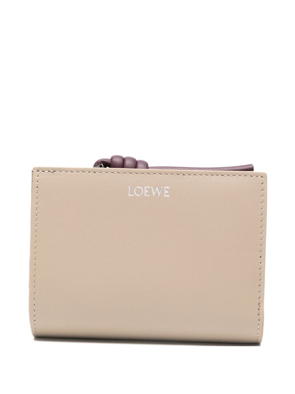LOEWE · KNOT LEATHER COMPACT WALLET
