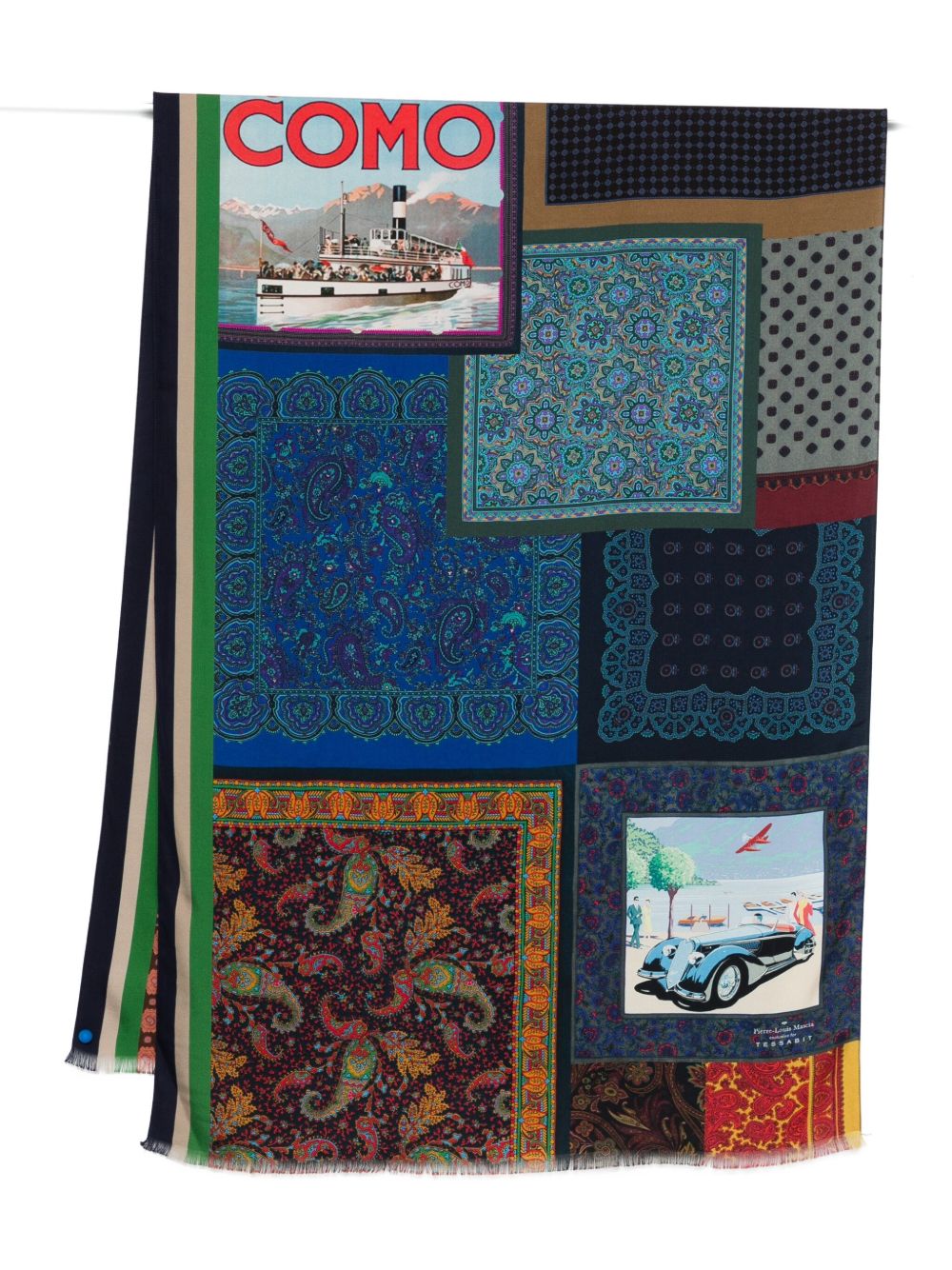 LAGO DI COMO SILK PRINTED SCARF