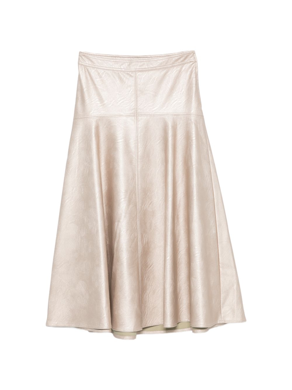 ECO LEATHER MIDI SKIRT