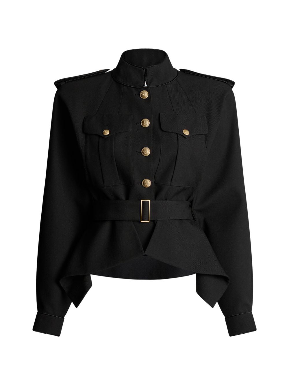 WOOL BELTED JACKET