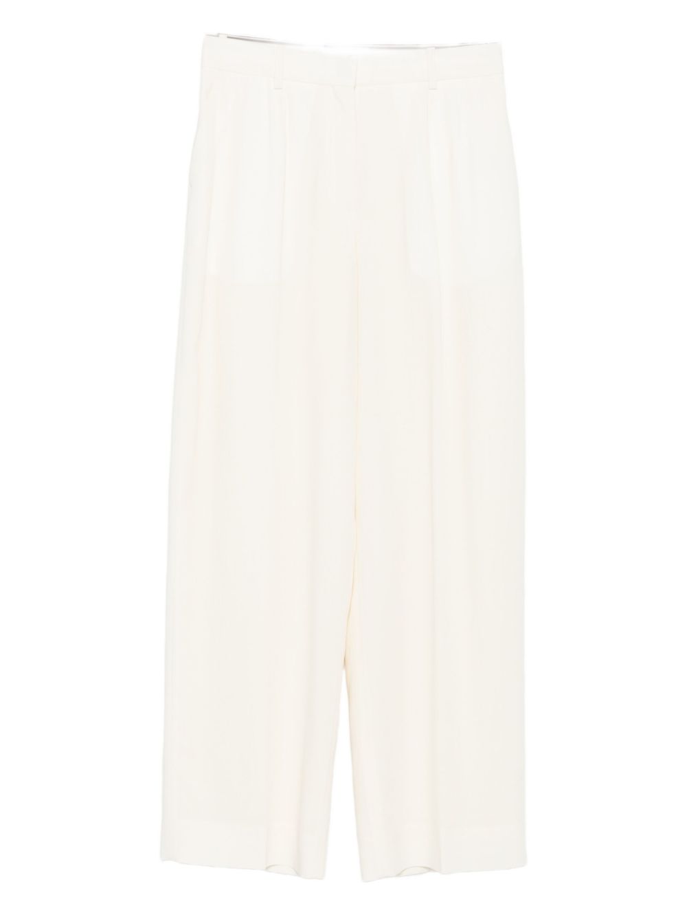 WOOL BLEND FLUID TROUSERS