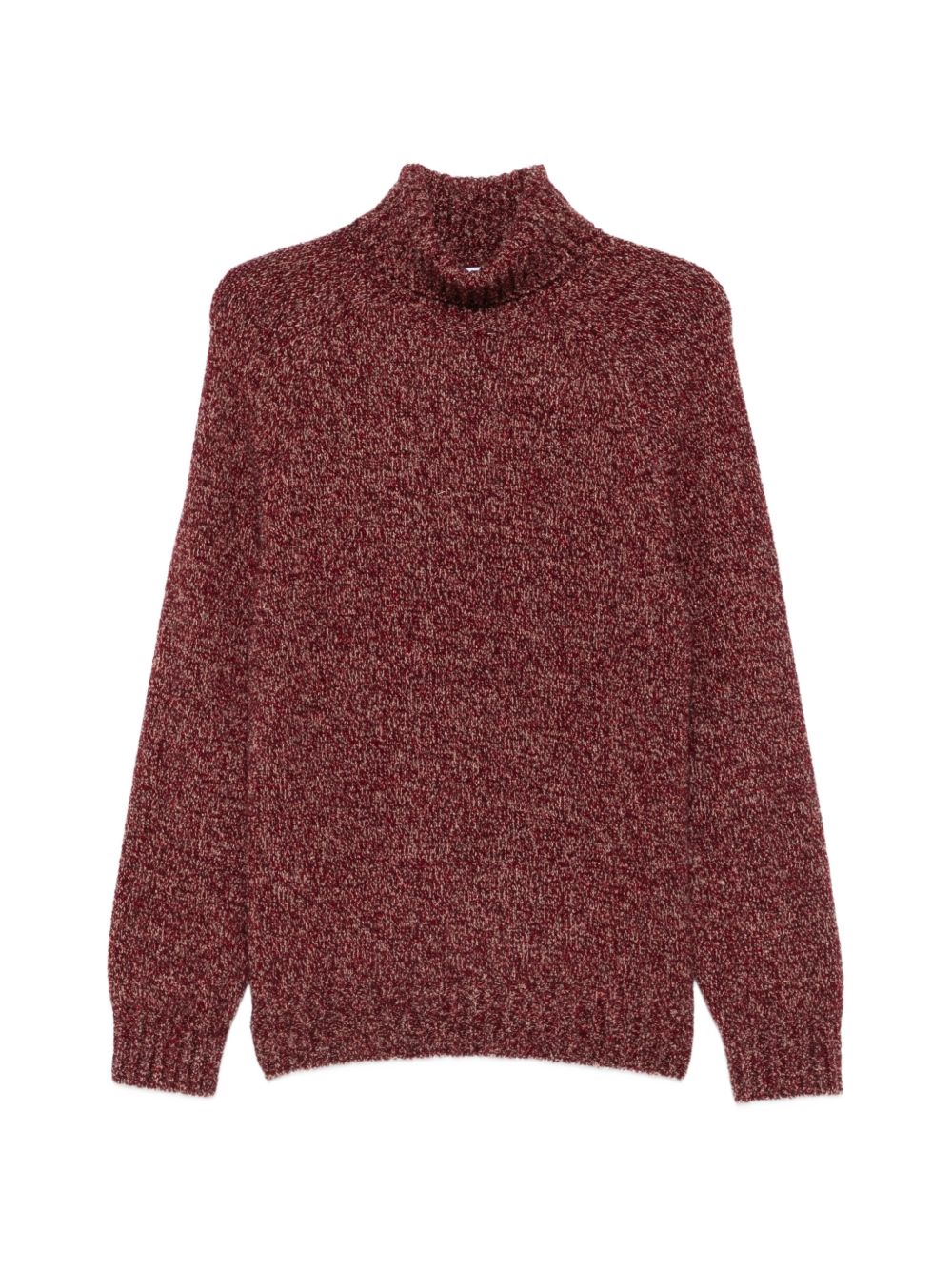 WOOL AND SILK TURTLE-NECK SWEATER