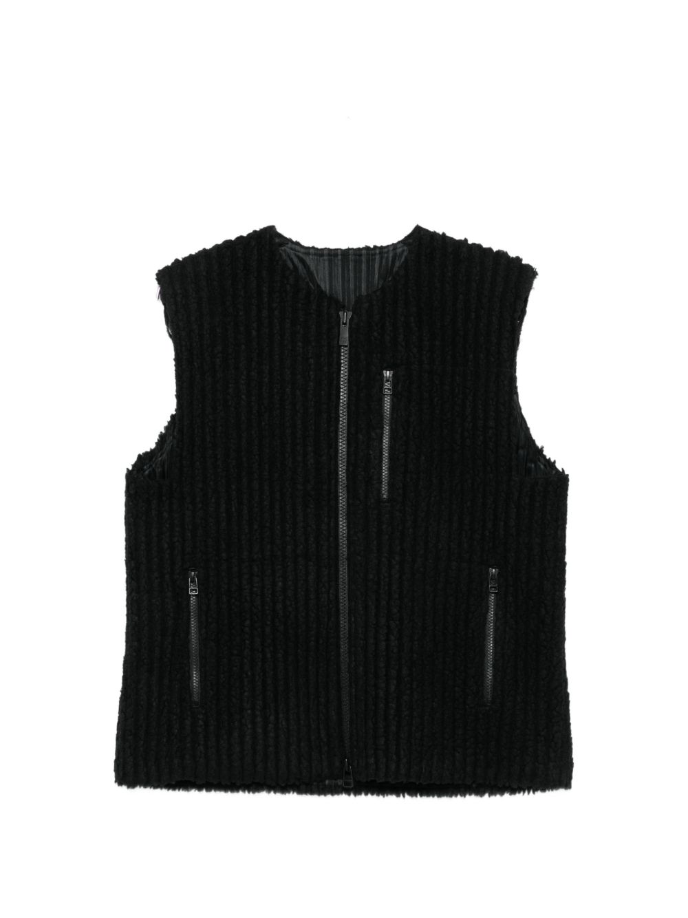 HOMME PLISSE' ISSEY MIYAKE · PLEATED VEST