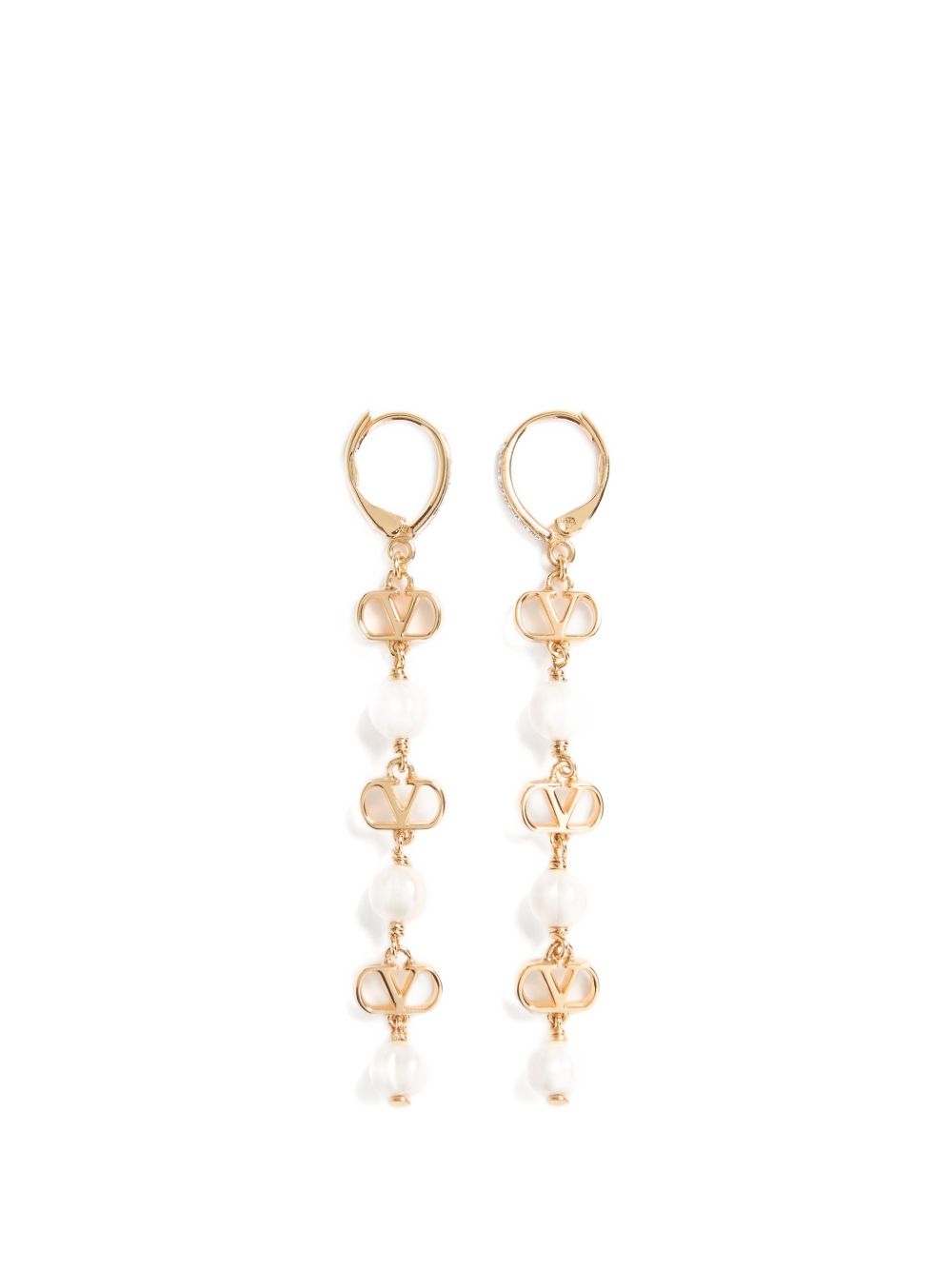 VLOGO SIGNATURE PEARL EARRINGS