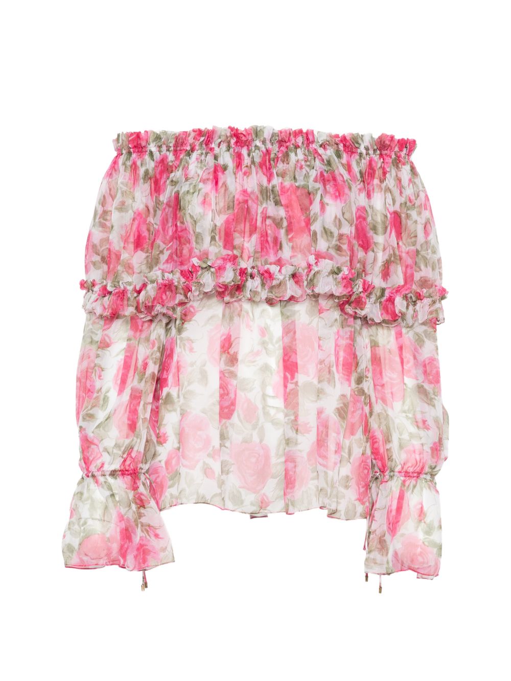 PRINTED SILK BLOUSE