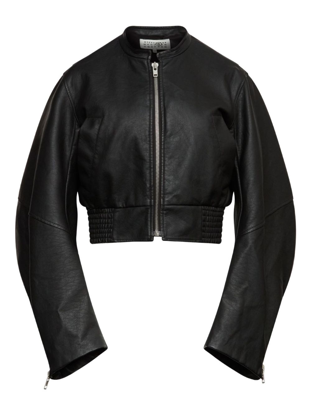 LEATHER EFFECT BOMBER JACKET