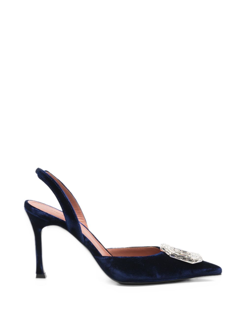 AMINA MUADDI · CAMELIA VELVET SLINGBACK PUMPS
