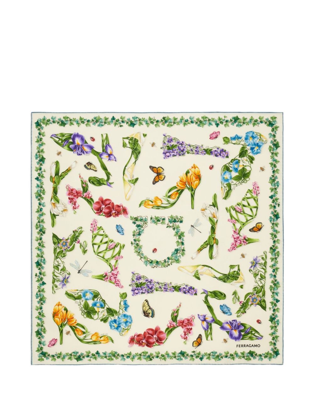 PRINTED SILK FOULARD