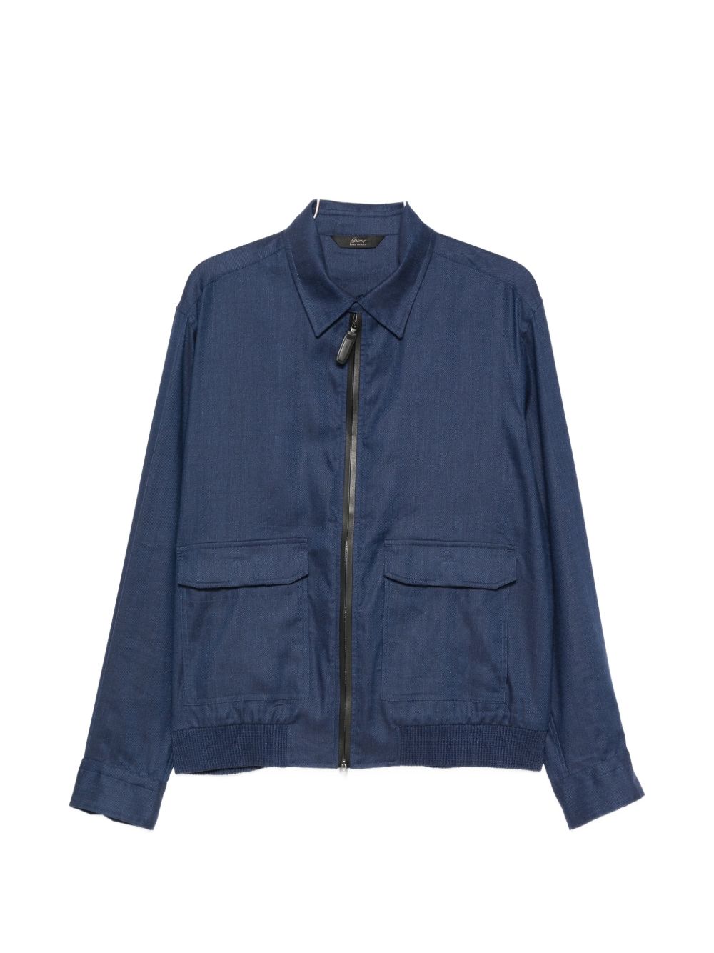 LINEN AND WOOL BLOUSON JACKET