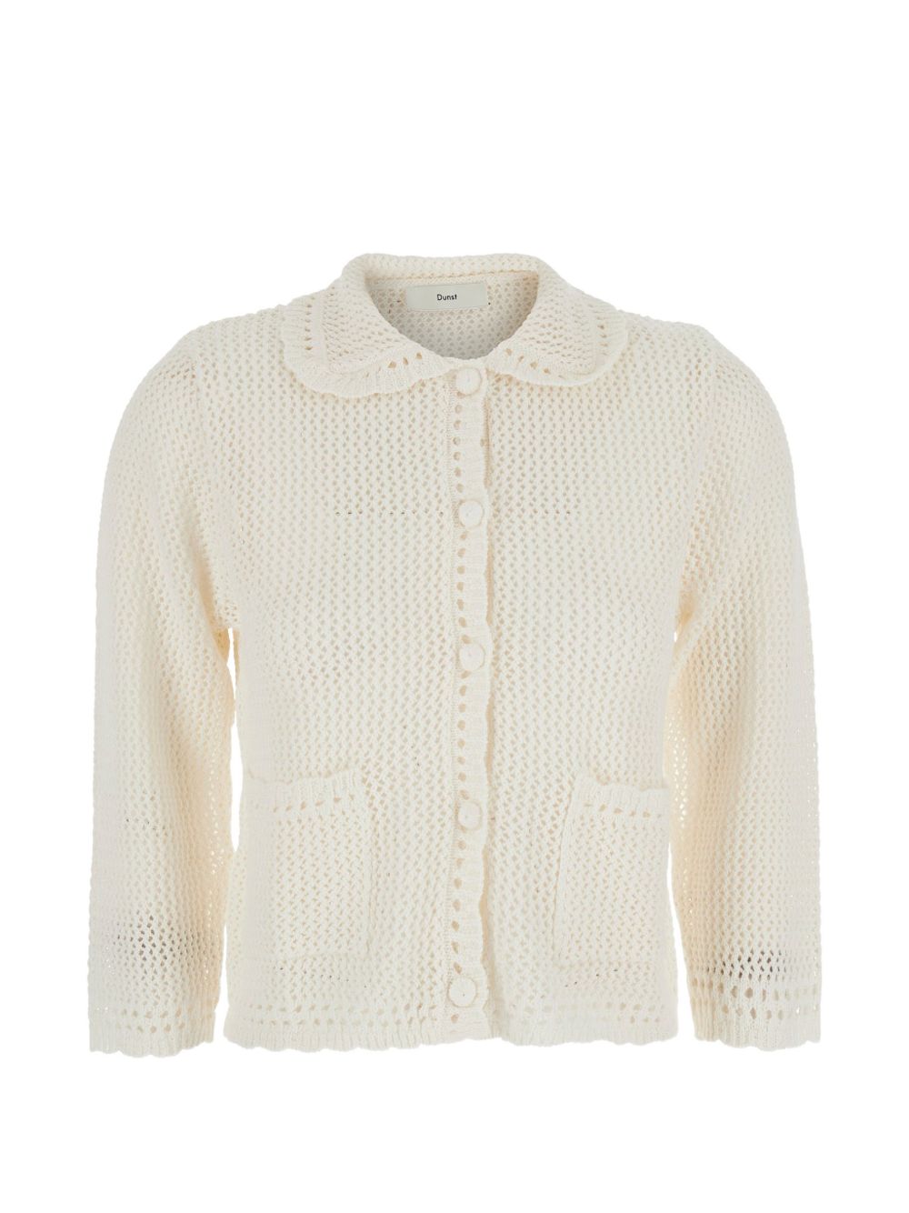 LINEN AND COTTON BLEND CARDIGAN