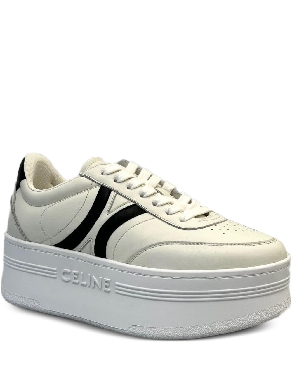 BLOCK LEATHER SNEAKERS