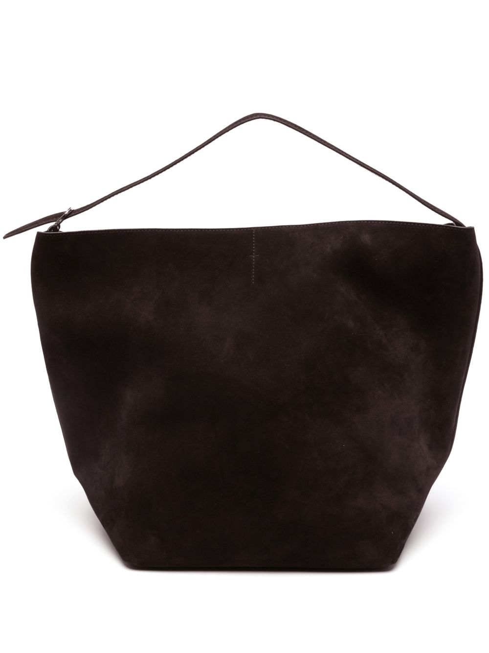 BLETED SUEDE LEATHER TOTE