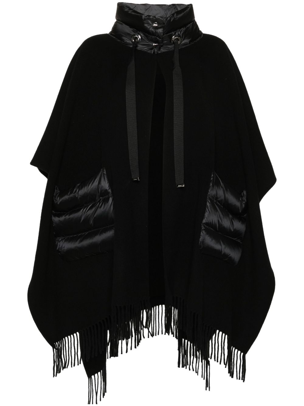 WOOL AND NYLON CAPE