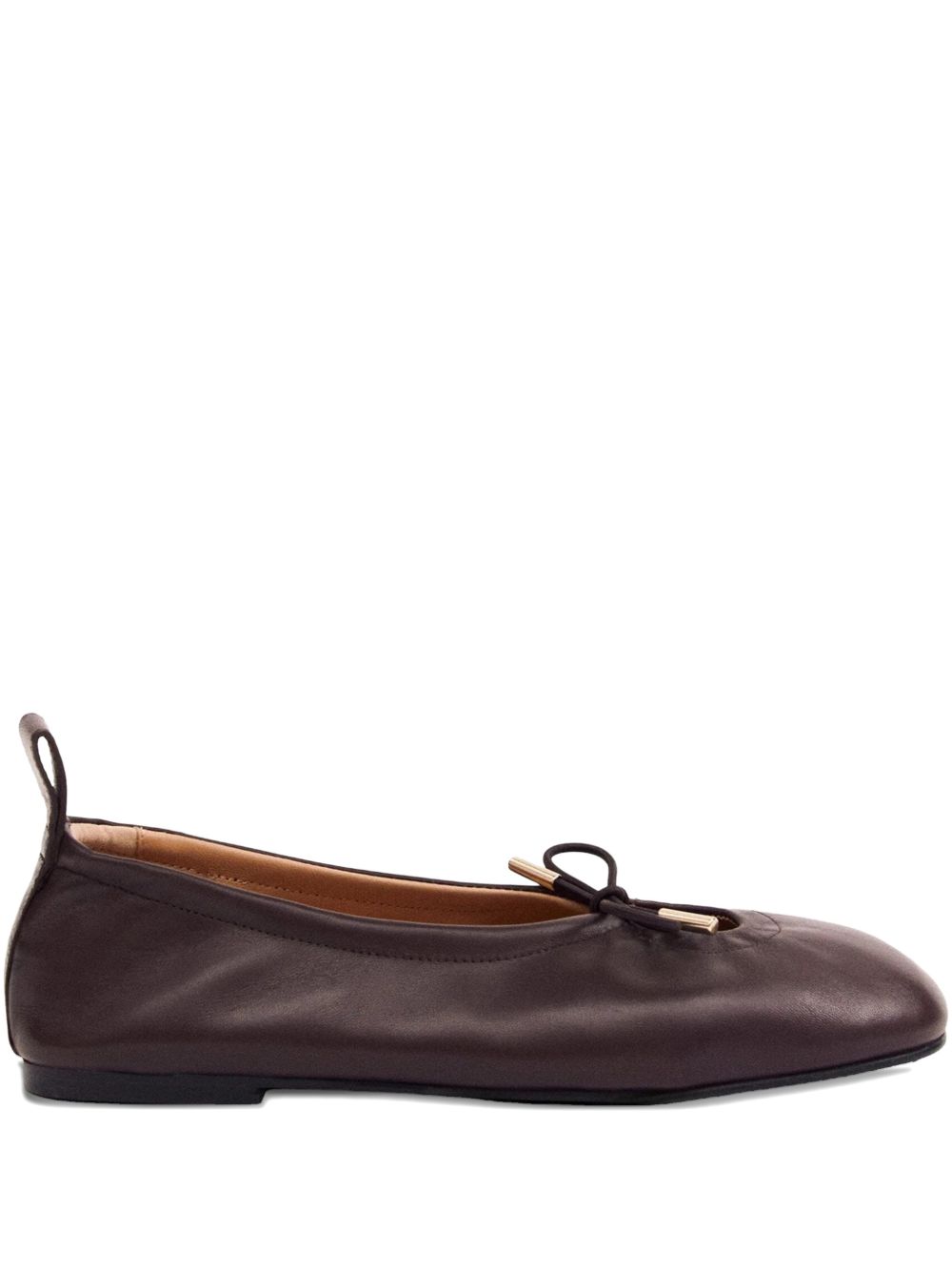 ROSALIND LEATHER BALLET FLATS