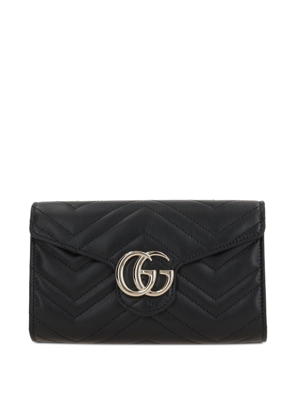 GG MARMONT LEATHER WALLET ON CHAIN