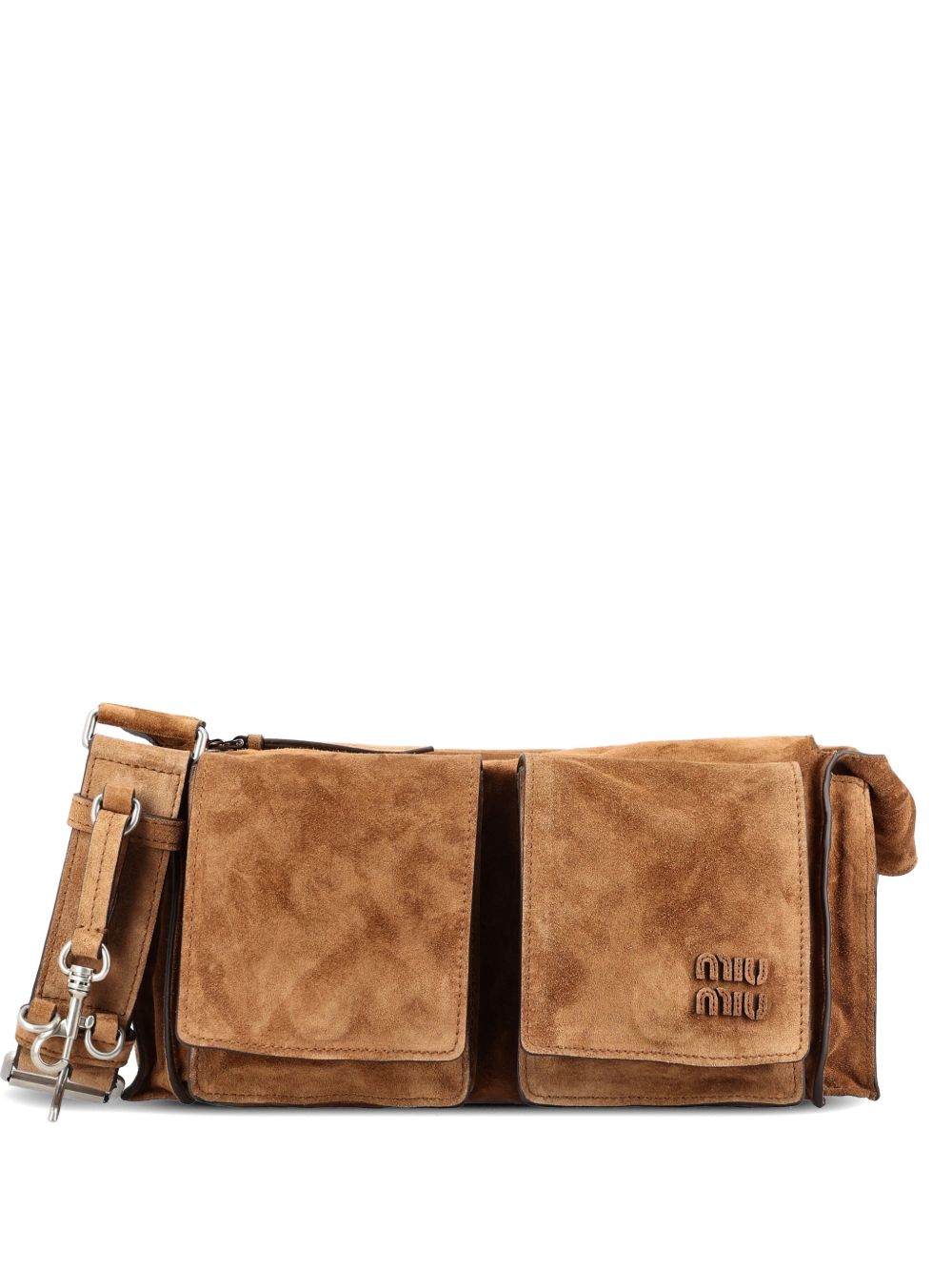 UTILITAIRE SUEDE LEATHER CROSSBODY BAG