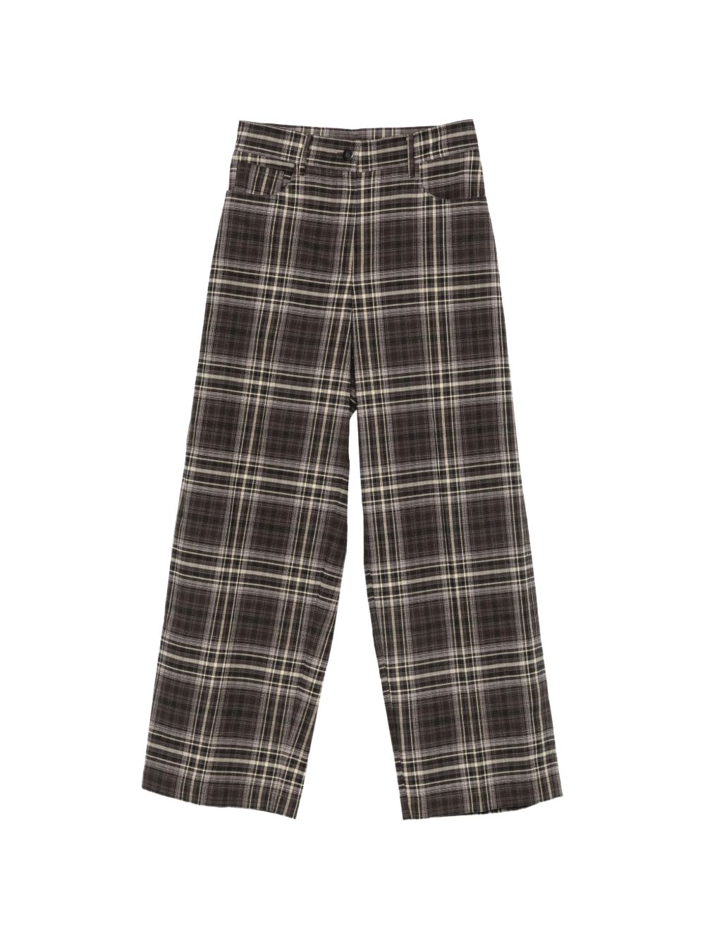 COTTON TARTAN TROUSERS