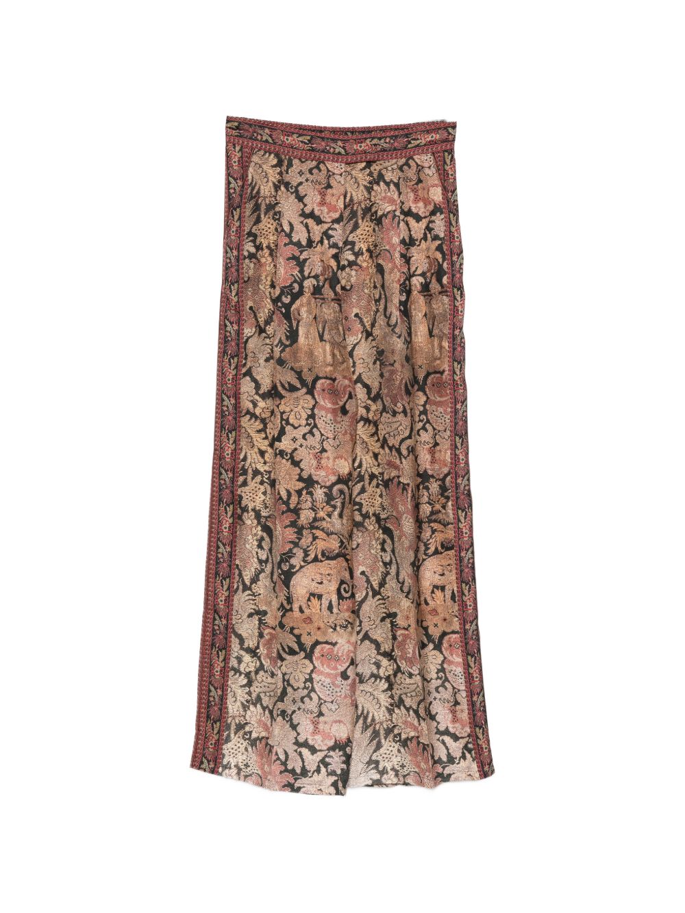 PRINTED SILK TROUSERS
