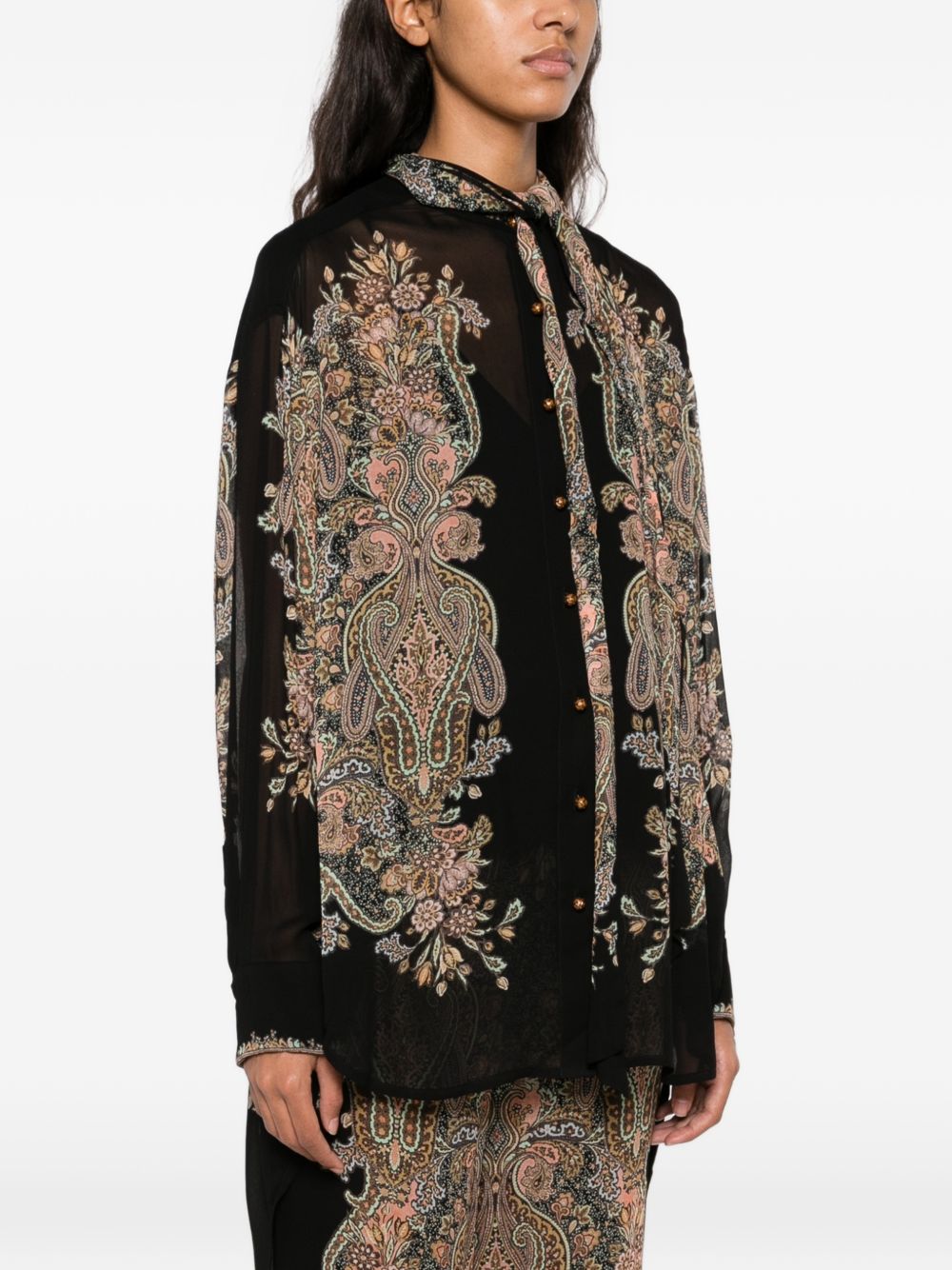 ZIMMERMANN · CLASH PRINTED BLOUSE