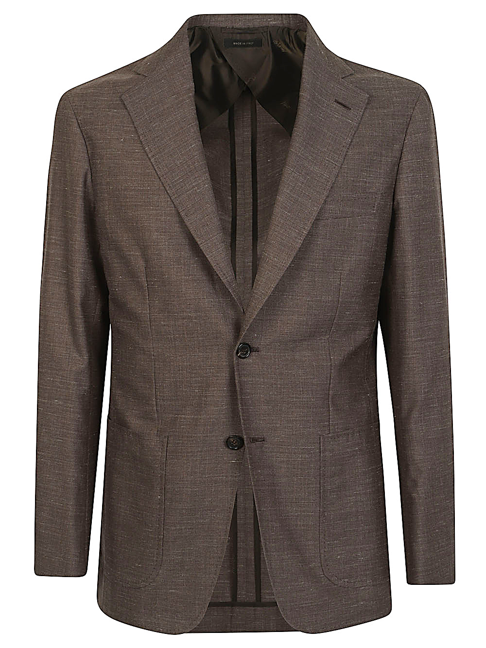 WOOL AND SILK SINGLE-BREASTED JACKET