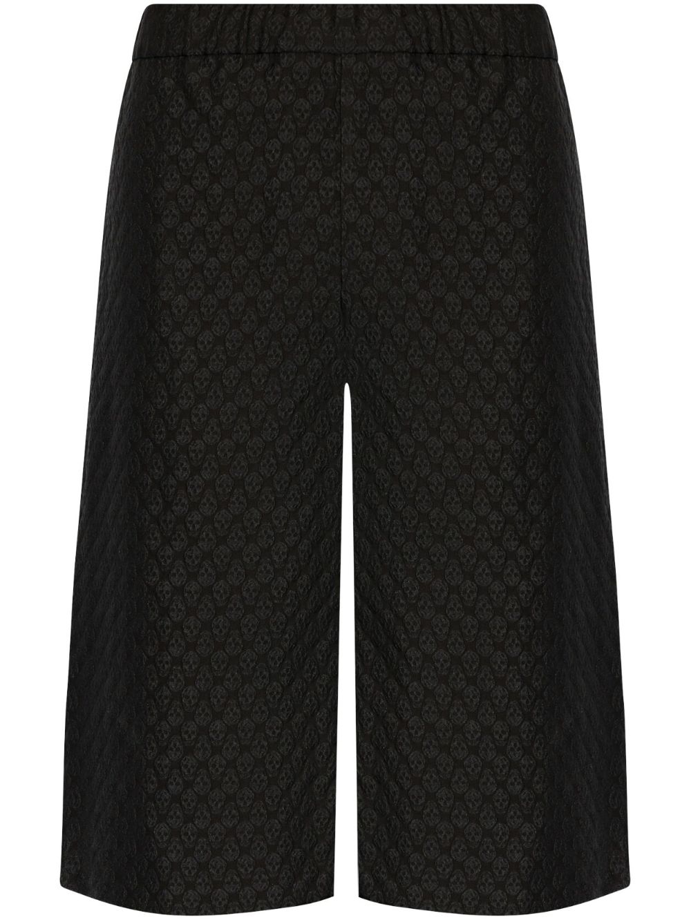 SKULL PRINT BERMUDA SHORTS