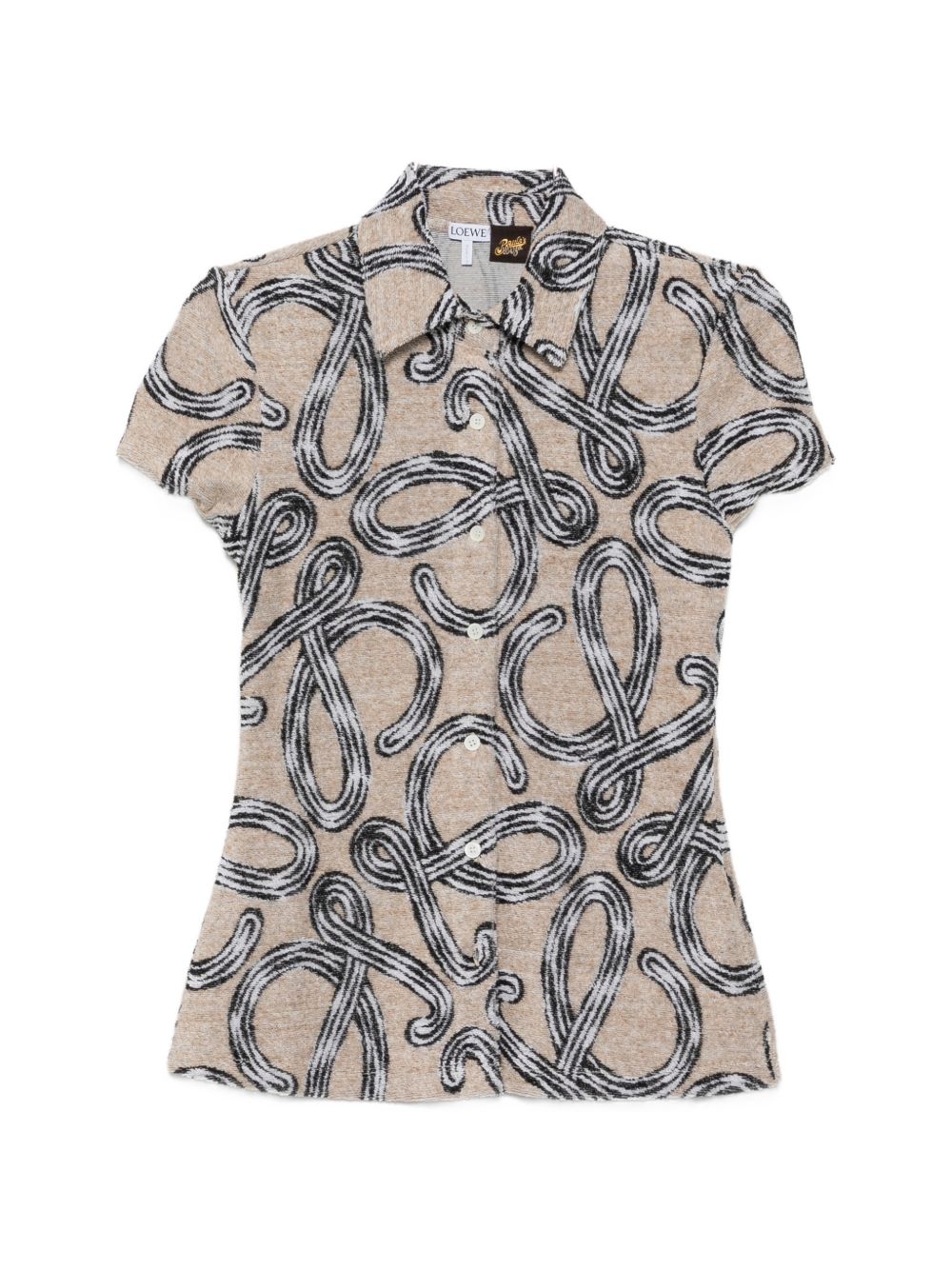 COTTON BLEND PRINTED SHIRT