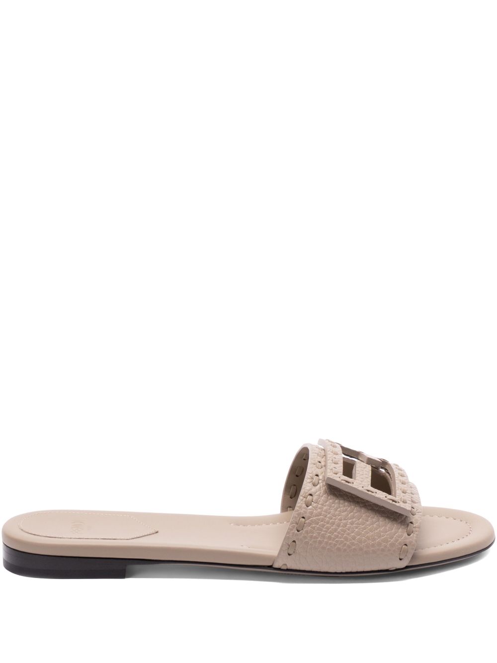 BAGUETTE LEATHER SLIDES