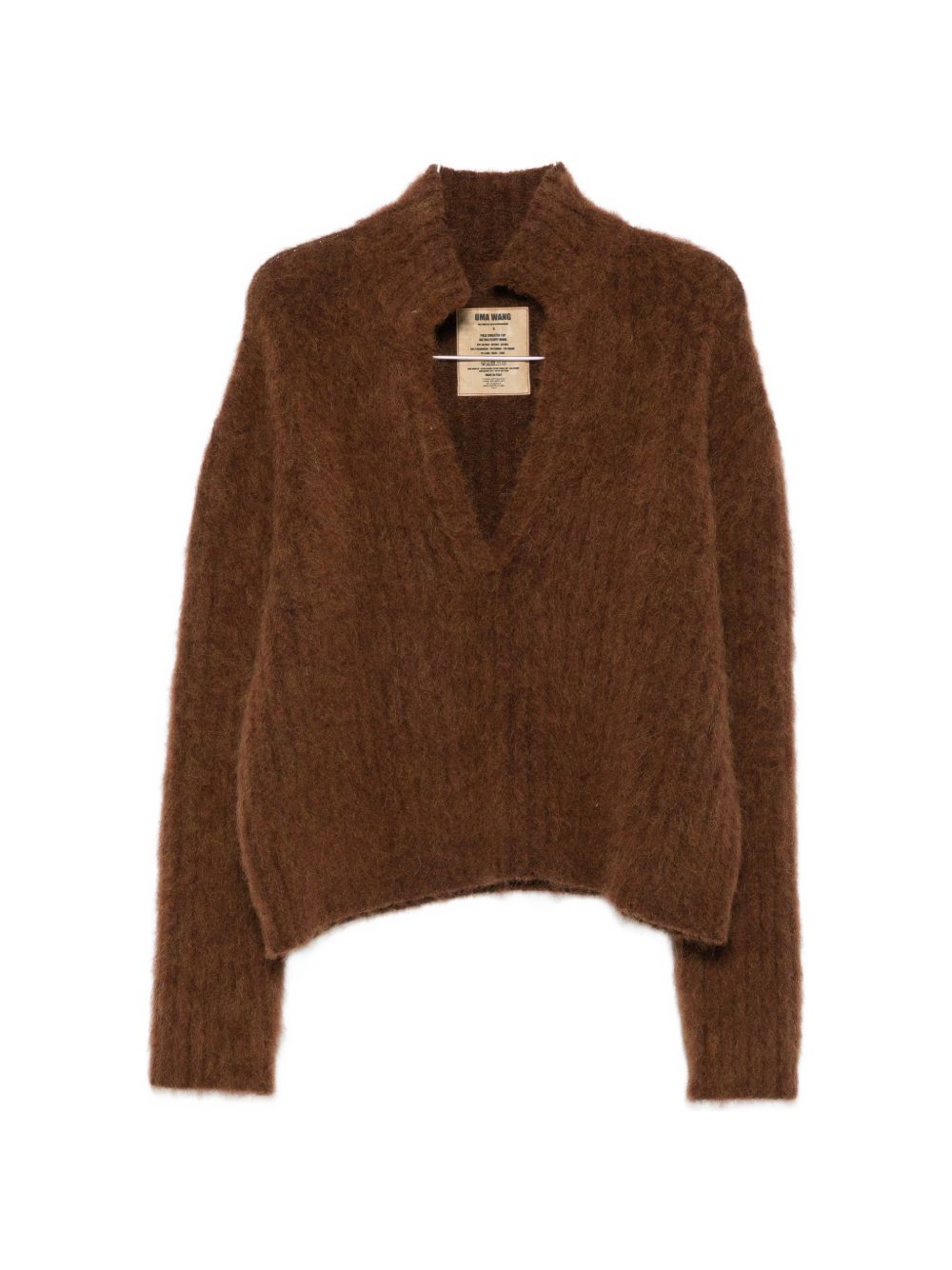 WOOL BLEND POLO SWEATER