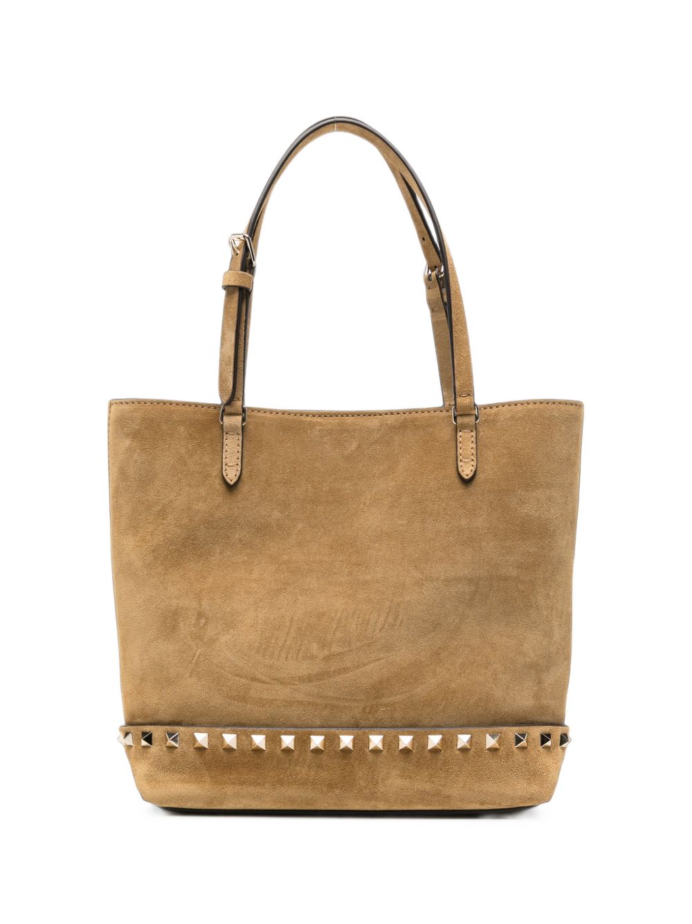 ROCKSTUD SMALL LEATHER TOTE BAG
