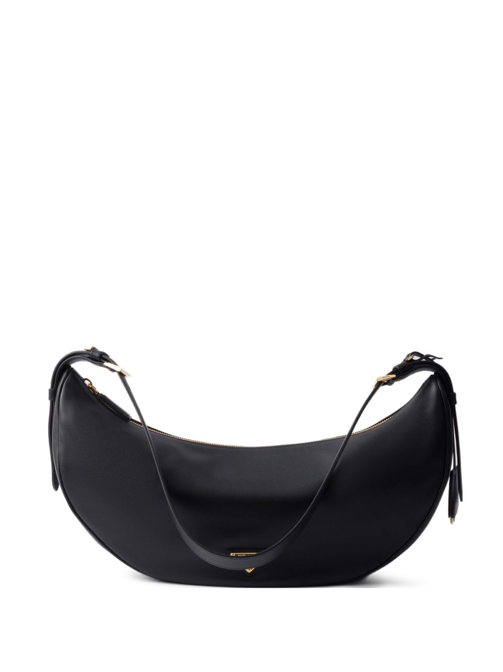 DEMI-LUNE LEATHER SHOULDER BAG