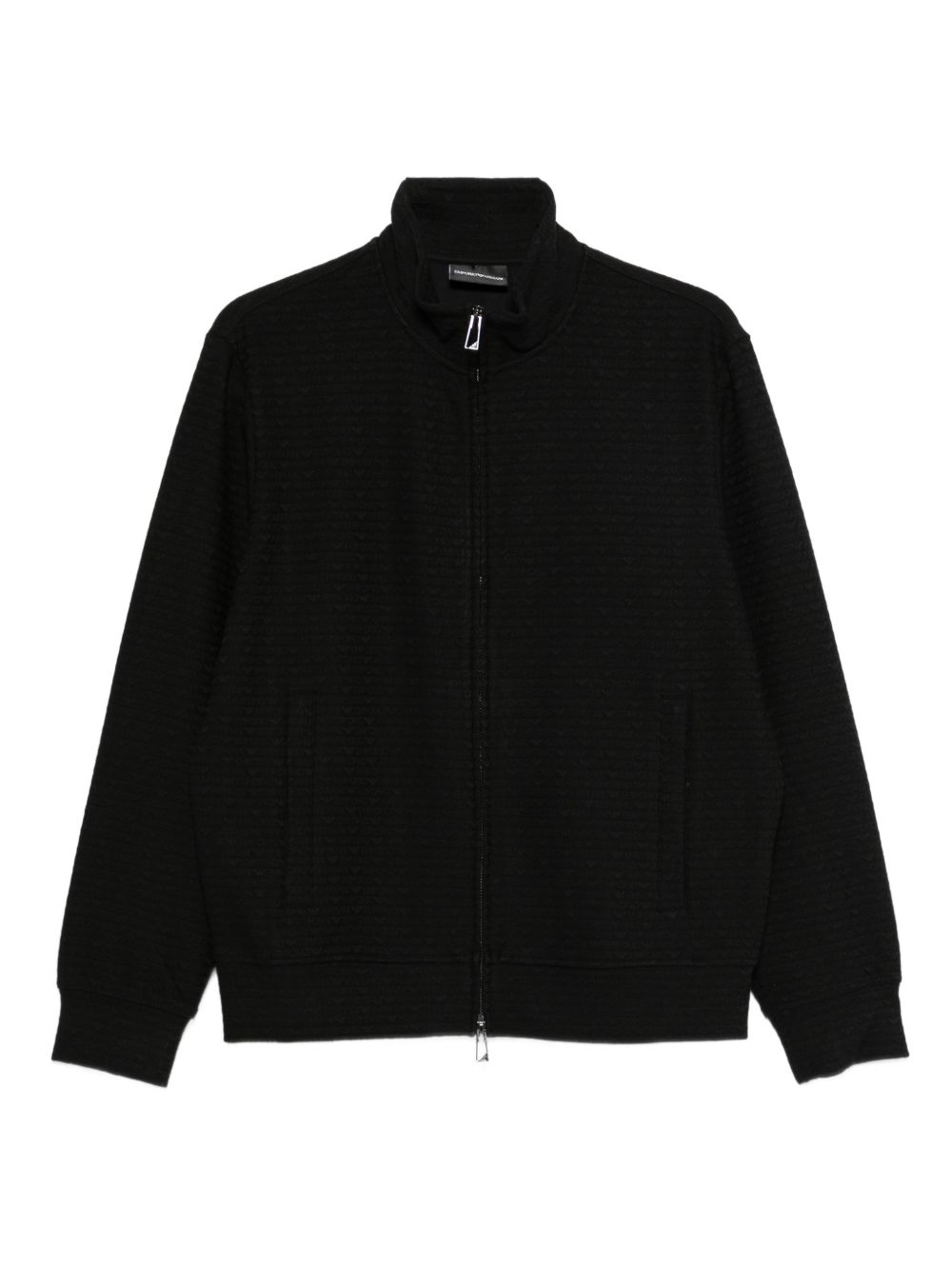 ALLOVER LOGO ZIPPED SWEATSHIRT