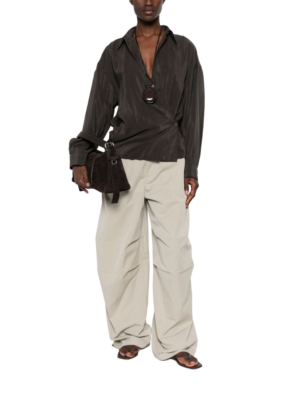 SILK TWISTED SHIRT