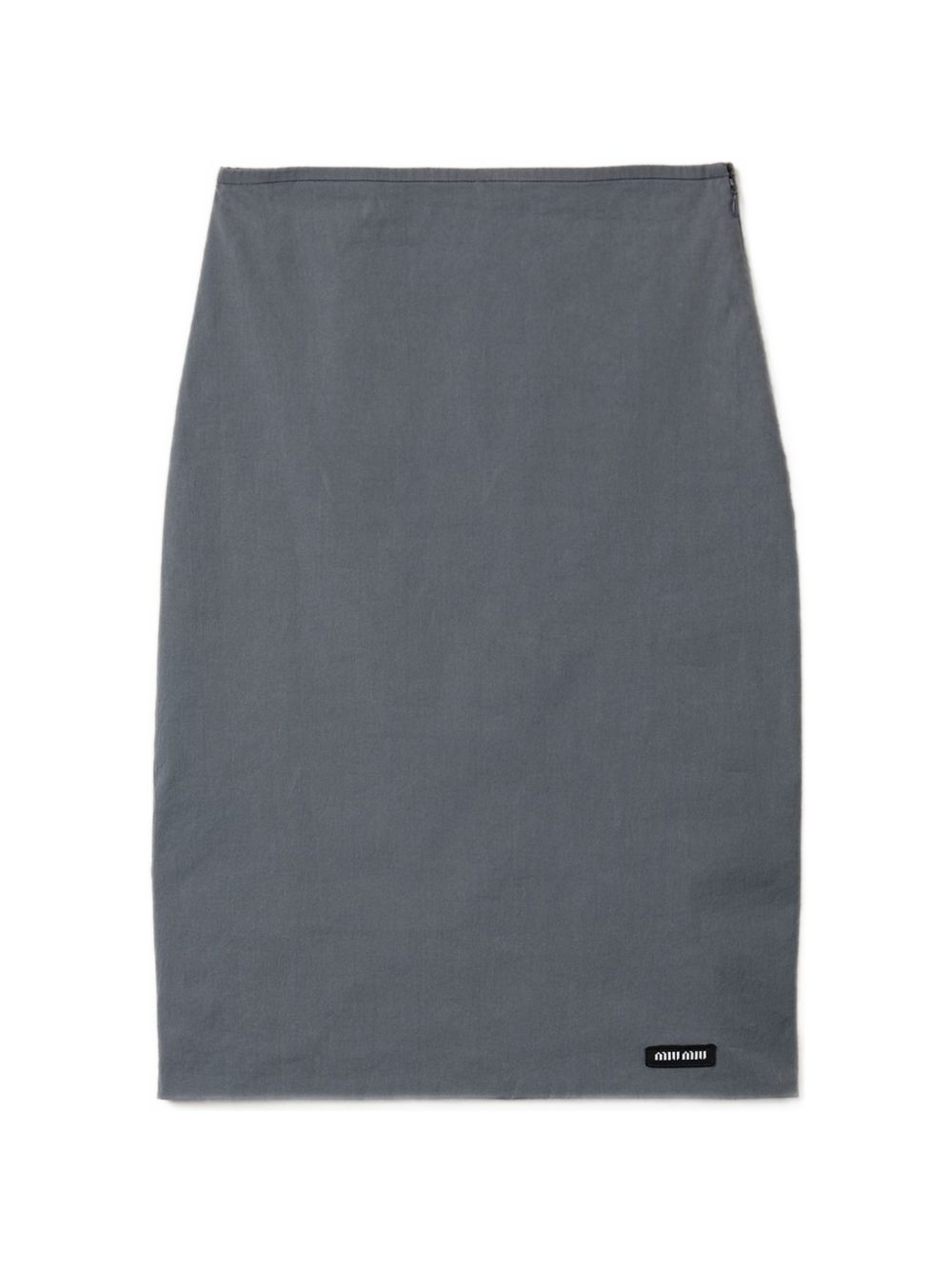 STRETCH COTTON MIDI SKIRT