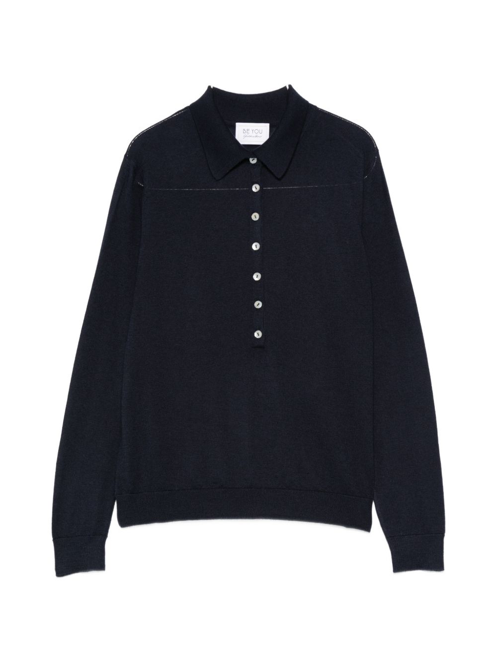 CASHMERE AND SILK POLO SWEATER