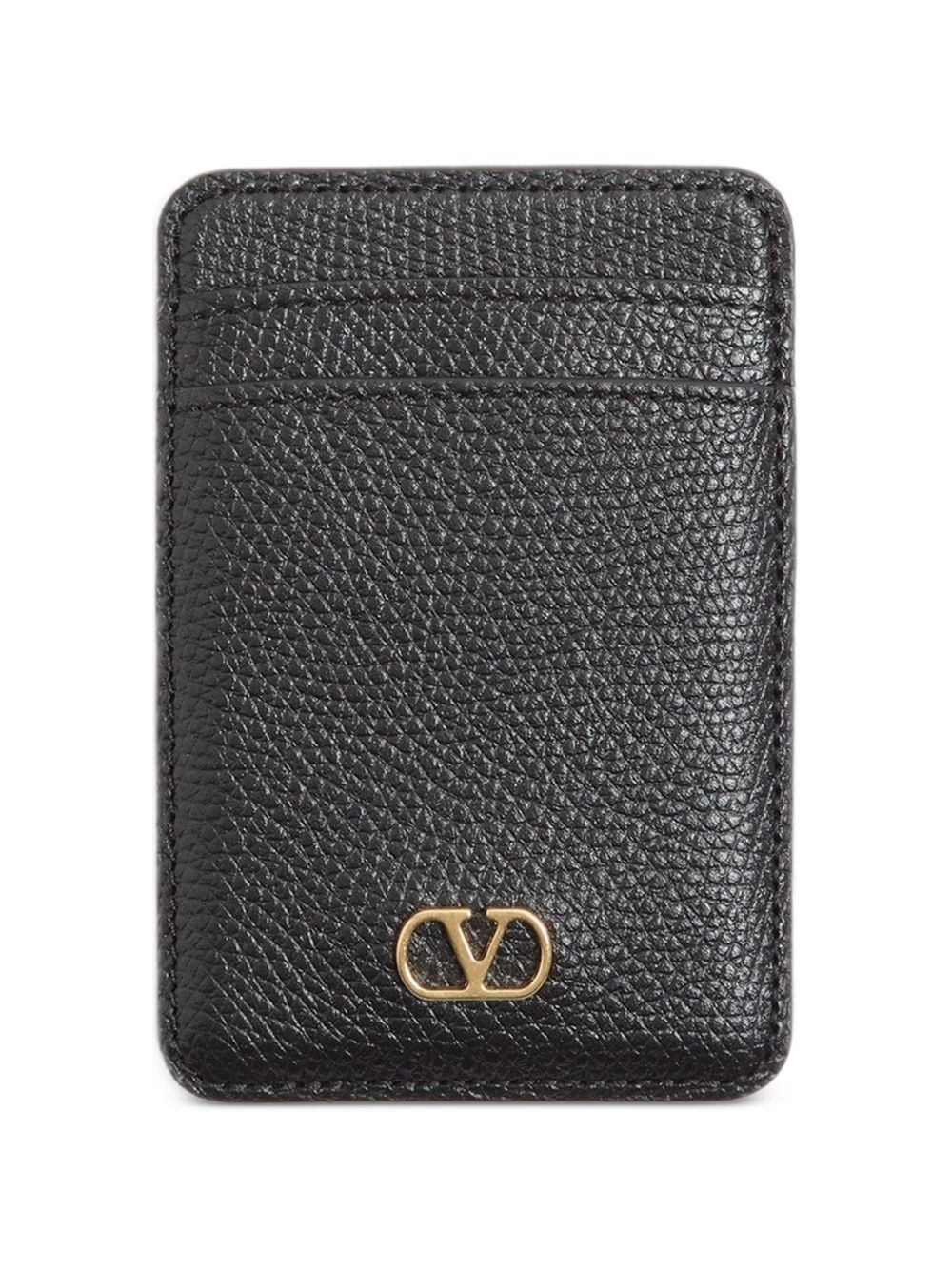 VLOGO SIGNATURE LEATHER CARD CASE