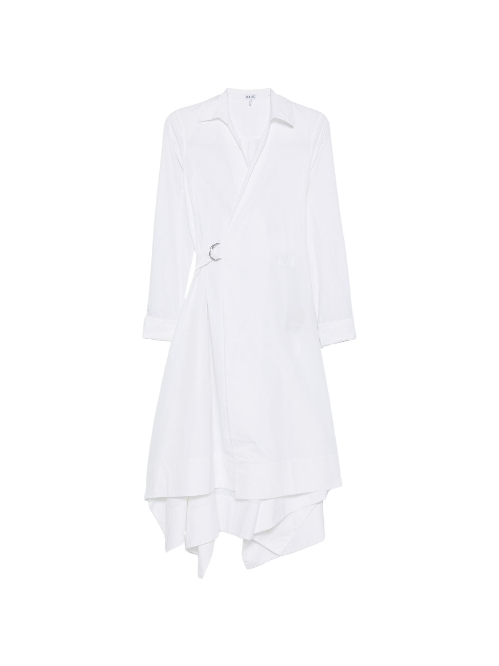 COTTON DRAPED DRESS