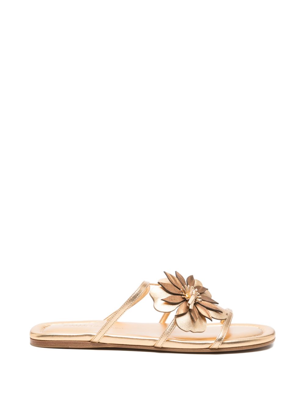 BELARA LEATHER SLIDE SANDALS